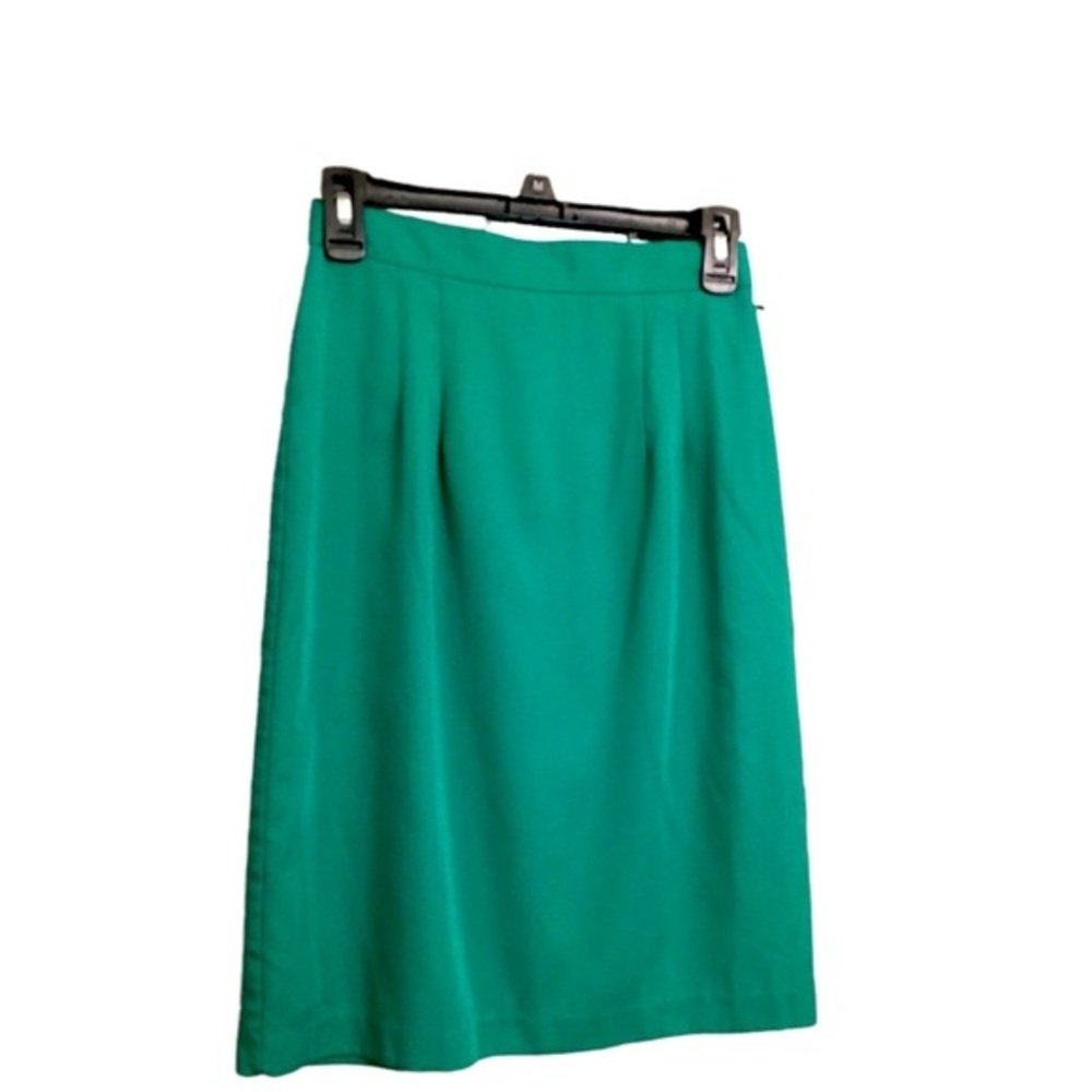 Vintage Adolfo Cottagecore Green Skirt